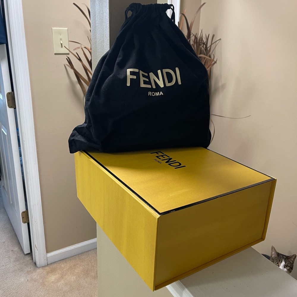 Fendi yellow tote